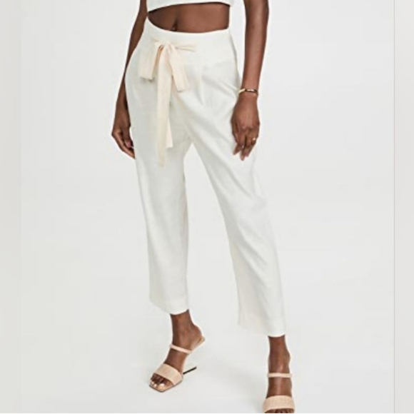 ❌️SOLD❌️CULT GAIA Judith High Rise Loose Fit Pants with Tie-Up SIZE S - Picture 6 of 9